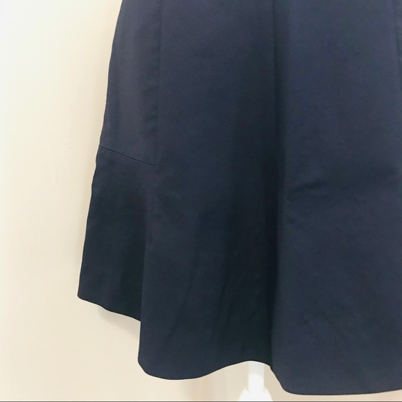 J Crew Navy Fluted Skirt - Picture 5 of 8